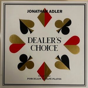 Jonathan Adler Dealer's Choice Canapé Plates